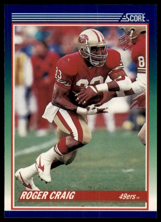1990 Score Roger Craig 100 San Francisco 49ers NM - Football Card Single