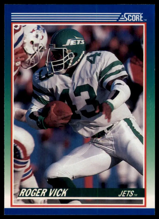 1990 Score Roger Vick 44 New York Jets NM - Football Card Single