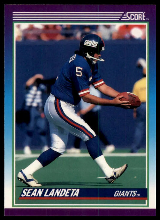 1990 Score Sean Landeta 175 New York Giants NM - Football Card Single