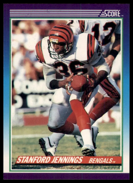 1990 Score Stanford Jennings 113 Cincinnati Bengals NM - Football Card Single