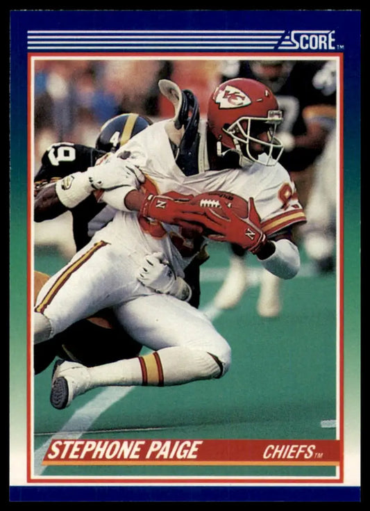 1990 Score Stephone Paige 96 Kansas City Chiefs NM - Football Card Single