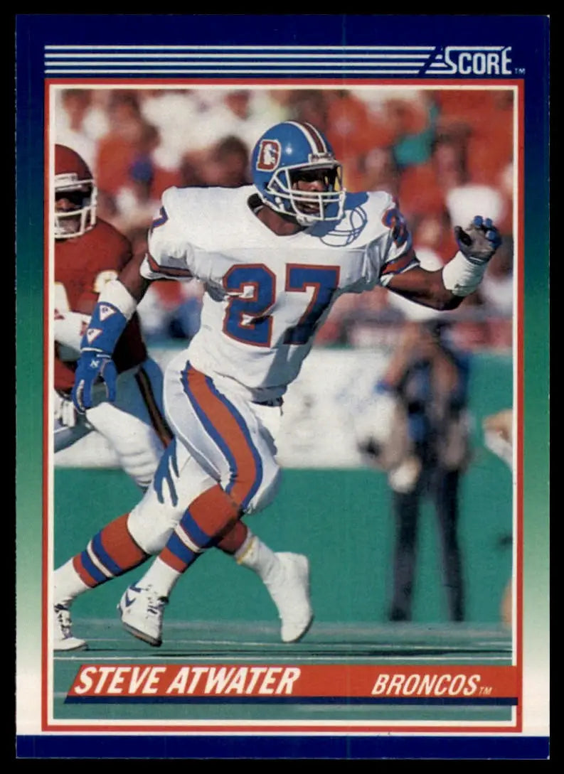 1990 Score Steve Atwater 107 Denver Broncos NM - Football Card Single