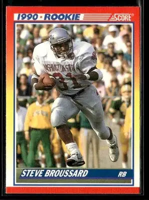 1990 Score Steve Broussard #655 RC WSU Cougars - Baseball Card Single