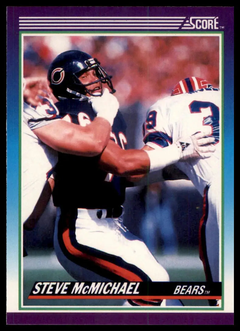 1990 Score Steve McMichael 197 Chicago Bears NM - Football Card Single