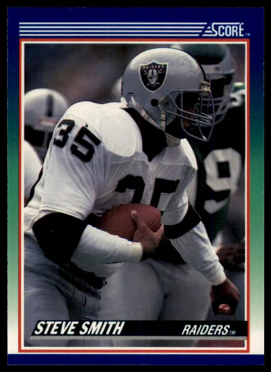 1990 Score Steve Smith RC 80 Los Angeles Raiders NM - Football Card Single