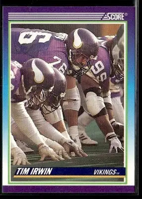 1990 Score Tim Irwin #493 RC Minnesota Vikings - Football Card Single