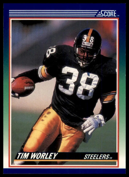 1990 Score Tim Worley 67 Pittsburgh Steelers NM - Football Card Single