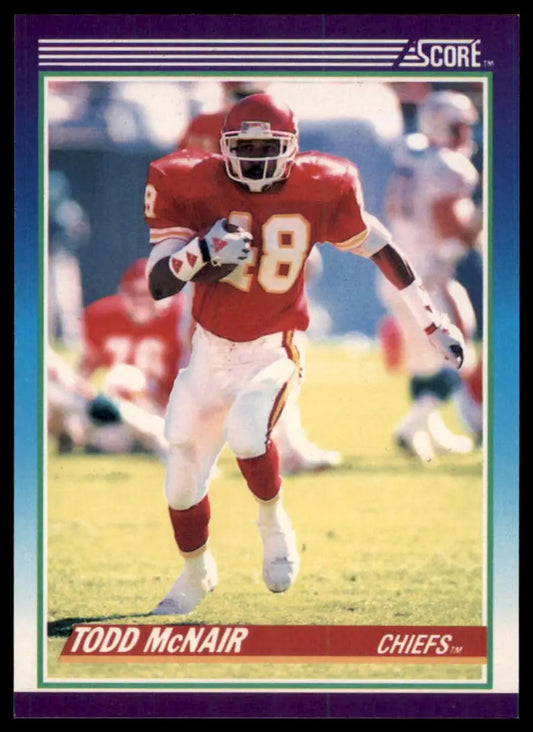 1990 Score Todd McNair RC 137 Kansas City Chiefs NM - Football Card Single