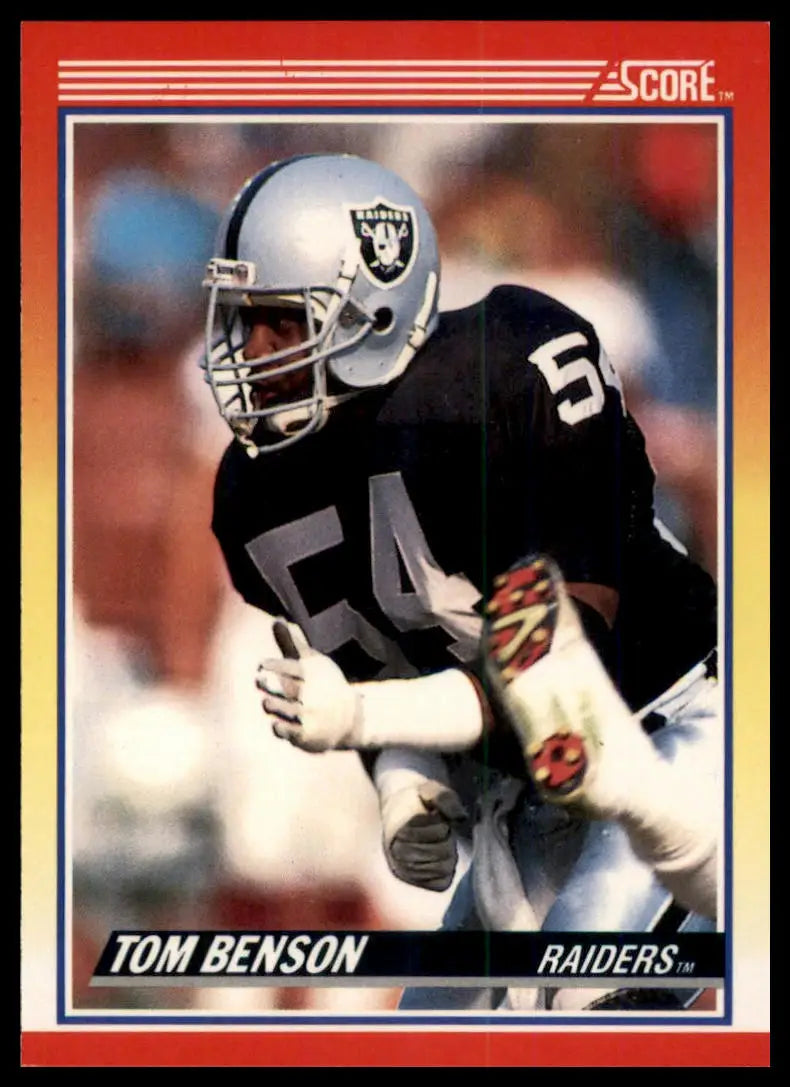 1990 Score Tom Benson RC 223 Los Angeles Raiders NM - Football Card Single