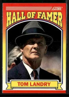 1990 Score Tom Landry #597 Dallas Cowboys - Football Card Single