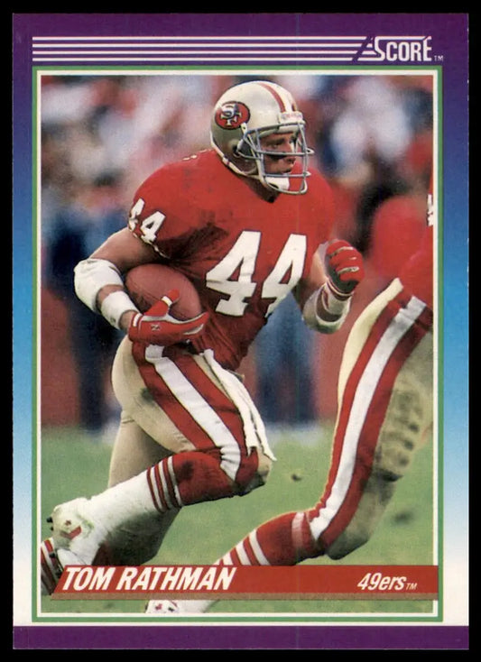 1990 Score Tom Rathman 188 San Francisco 49ers NM - Football Card Single