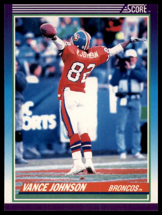 1990 Score Vance Johnson 182 Denver Broncos NM - Football Card Single