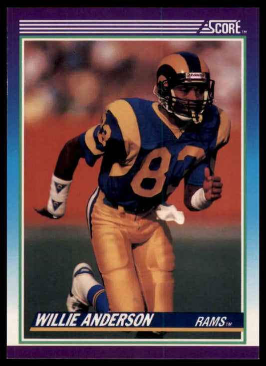 1990 Score Willie Anderson 125 Los Angeles Rams NM - Football Card Single