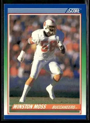 1990 Score Winston Moss #390 RC Tampa Bay Buccaneers - Football Card Single
