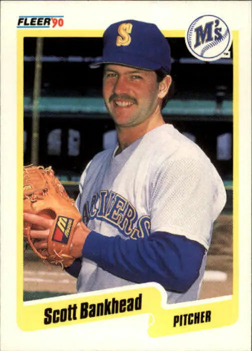 1990 Scott Bankhead Fleer Baseball Card #505 - Baseball Card Single