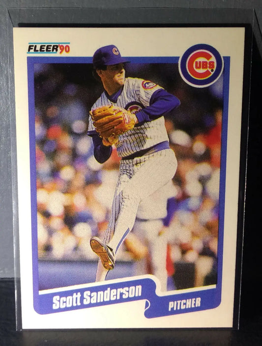 1990 Scott Sanderson Fleer Baseball Card #41 - Baseball Card Single