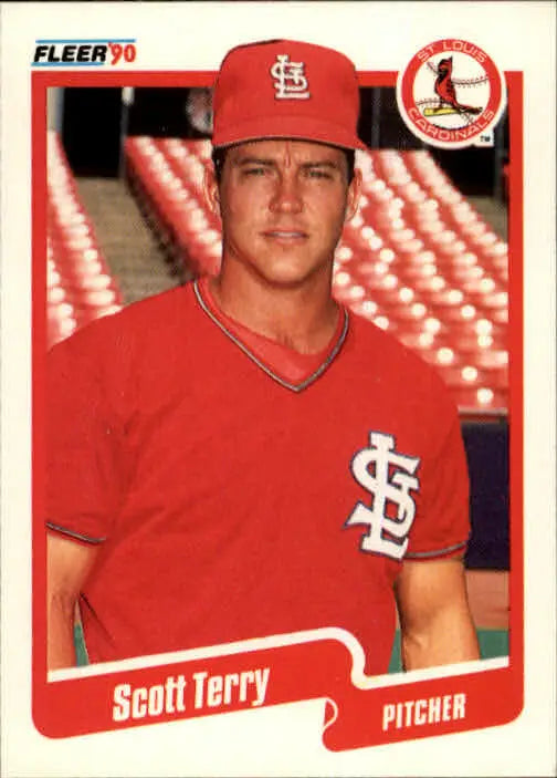 1990 Scott Terry Fleer Baseball Card #261 - Baseball Card Single