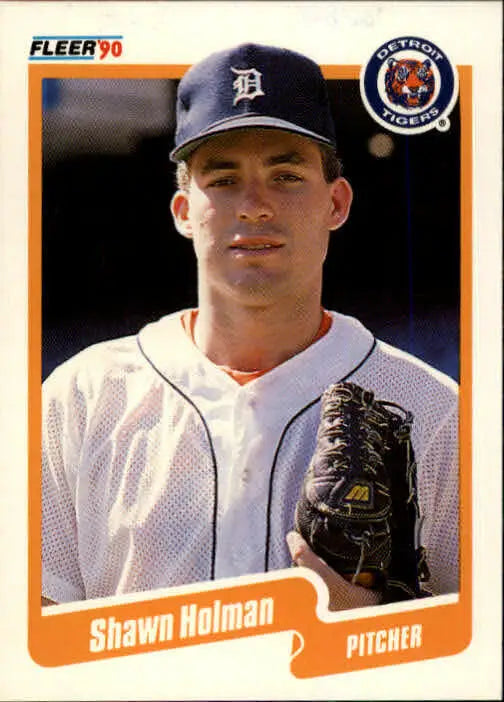 1990 Shawn Holman Fleer Baseball Card #606 - Baseball Card Single