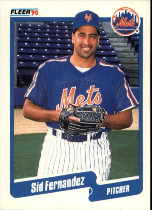 1990 Sid Fernandez Fleer Baseball Card #203 - Baseball Card Single