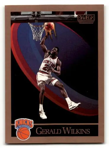 1990 SkyBox #197 Gerald Wilkins New York Knicks Basketball Cards NM ID:55690 - Basketball Card Single