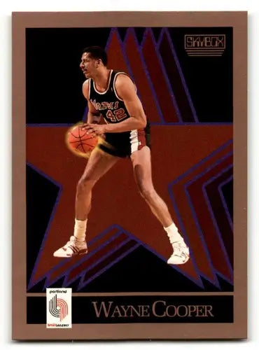 1990 SkyBox #232 Wayne Cooper Portland Trail Blazers Basketball Card ID:55701 - Basketball Card Single