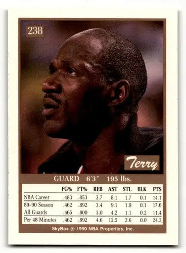 1990 SkyBox #238 Terry Porter Portland Trail Blazers Basketball Card ID:55703 - Basketball Card Single