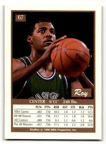 1990 SkyBox #67 Roy Tarpley Dallas Mavericks Basketball Cards NM Nea ID:55696 - Basketball Card Single