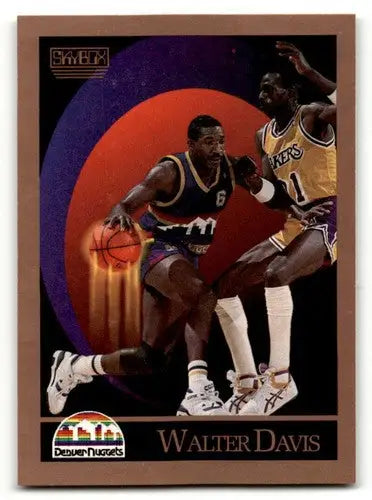 1990 SkyBox #73 Walter Davis Denver Nuggets Basketball Cards NM Near ID:55697 - Basketball Card Single