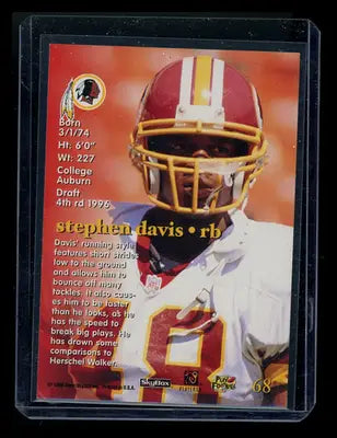 1990 SkyBox Impact Rookies Stephen Davis #68 Football - Football Card Single