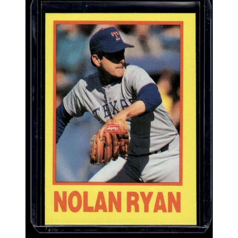 1990 Star Big League Yellow (unlicensed) #NNO Nolan Ryan Texas Rangers NM-MT Baseball Card - Baseball Card Single