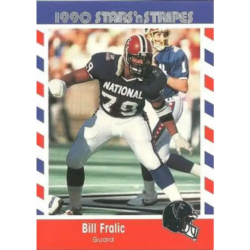 1990 Stars n Stripes Asher Candy #70 Bill Fralic EX Excellent Atlanta Falcons Football Card
