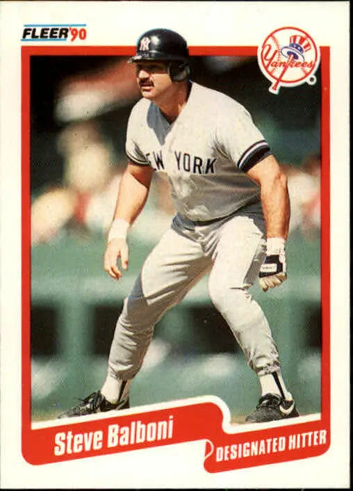 1990 Steve Balboni Fleer Baseball Card #436 - Baseball Card Single