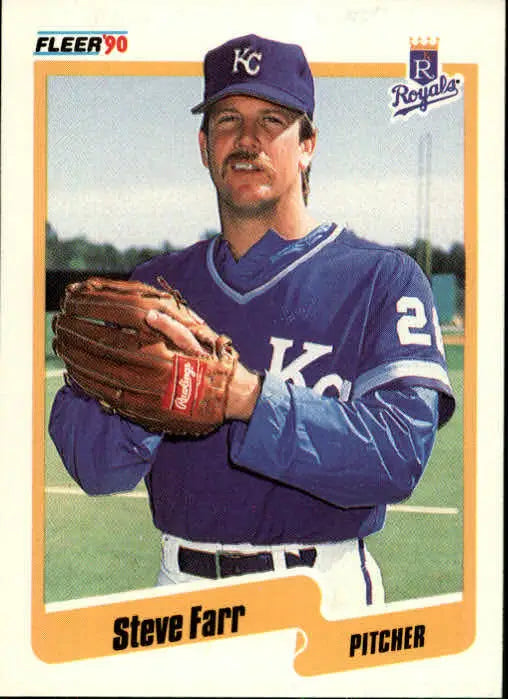 1990 Steve Farr Fleer Baseball Card #107 - Baseball Card Single