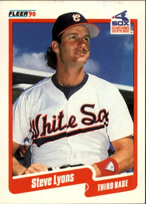 1990 Steve Lyons Fleer Baseball Card #539 - Baseball Card Single