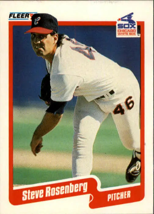 1990 Steve Rosenberg Fleer Baseball Card #547 - Baseball Card Single