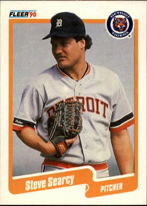 1990 Steve Searcy Fleer Baseball Card #615 - Baseball Card Single