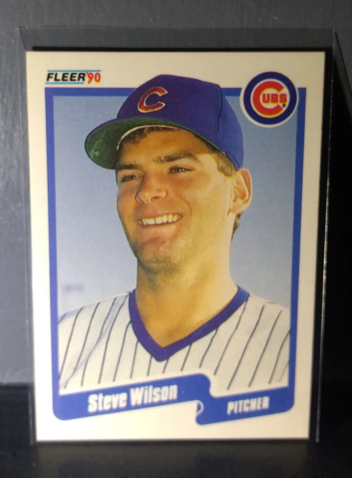 1990 Steve Wilson Fleer Baseball Card #49 - Baseball Card Single