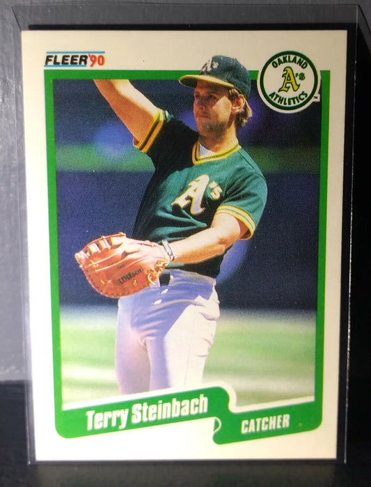 1990 Terry Steinbach Fleer Baseball Card #20 - Baseball Card Single
