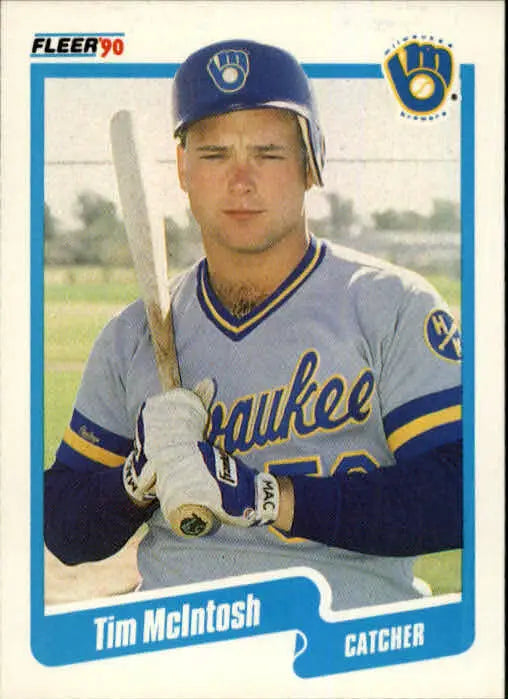 1990 Tim McIntosh Fleer Baseball Card #329 - Baseball Card Single