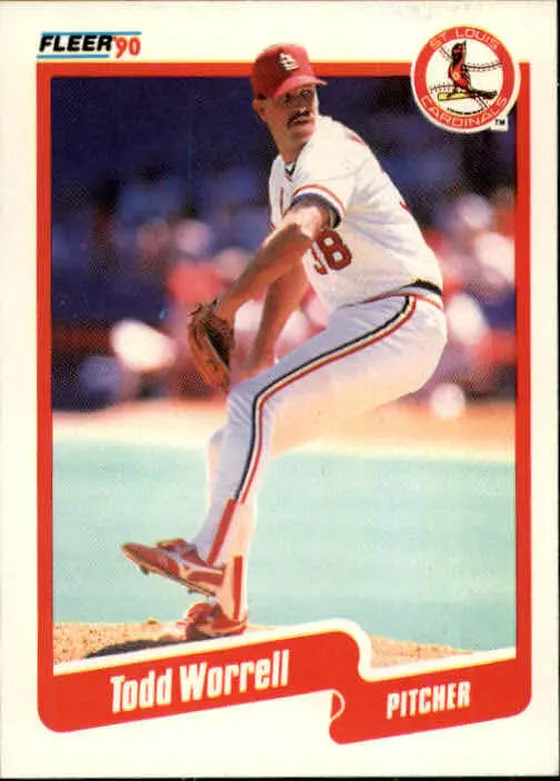 1990 Todd Worrell Fleer Baseball Card #264 - Baseball Card Single
