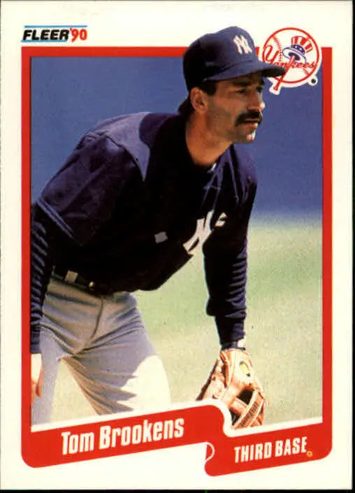 1990 Tom Brookens Fleer Baseball Card #439 - Baseball Card Single