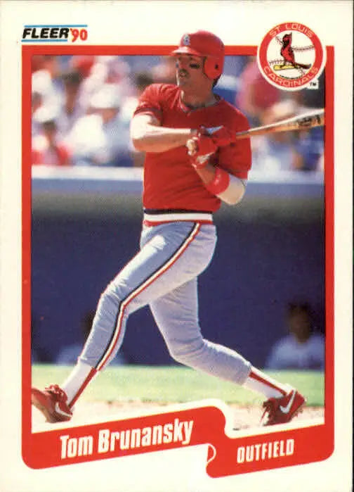 1990 Tom Brunansky Fleer Baseball Card #242