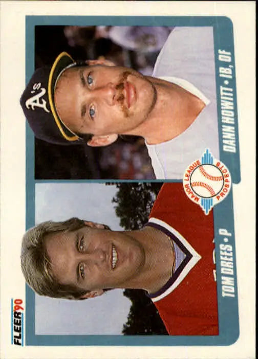 1990 Tom Drees / Dann Howitt Fleer Baseball Card #644 - Baseball Card Single