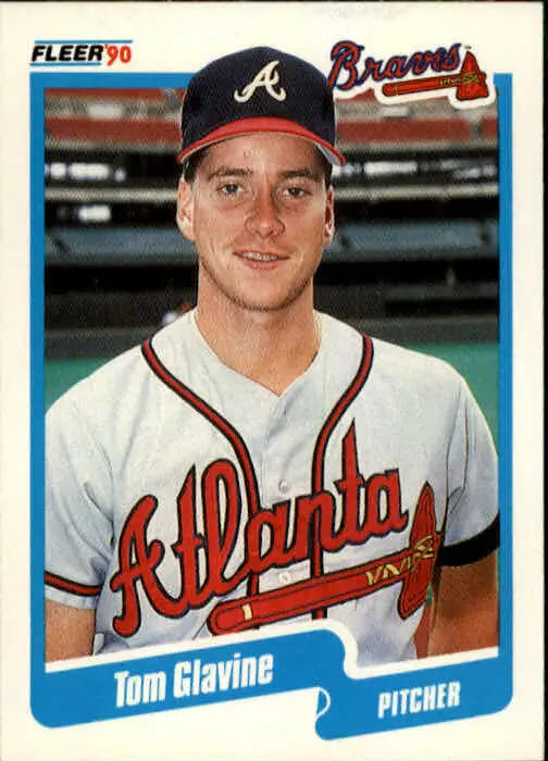 1990 Tom Glavine Fleer Baseball Card #583 - Baseball Card Single