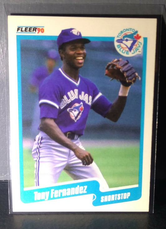 1990 Tony Fernandez Fleer Baseball Card #80 - Baseball Card Single