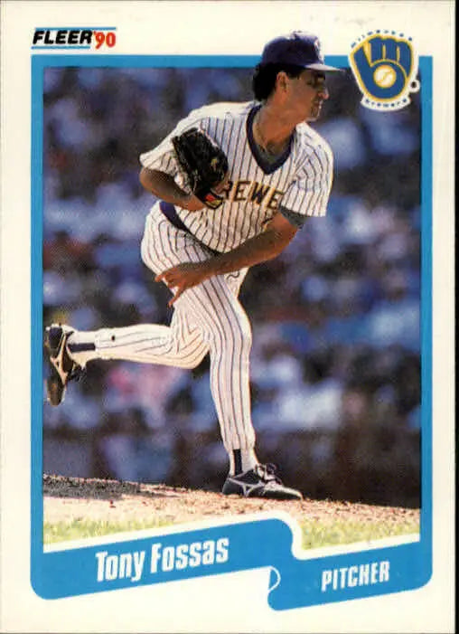 1990 Tony Fossas Fleer Baseball Card #323 - Baseball Card Single