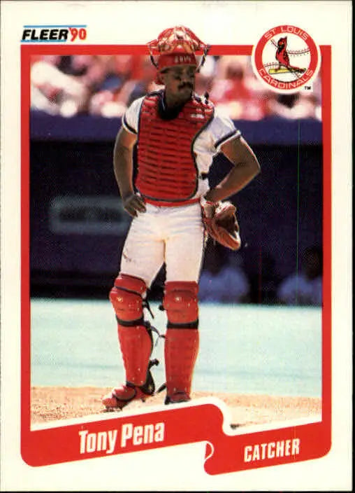 1990 Tony Pena Fleer Baseball Card #256 - Baseball Card Single