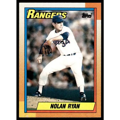 1990 Topps #1 Nolan Ryan EX/NM Texas Rangers Baseball Card