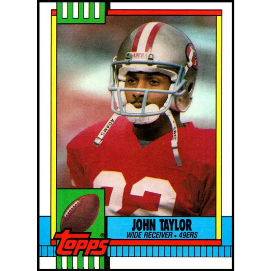 1990 Topps #10 John Taylor EX Excellent San Francisco 49ers Football Card