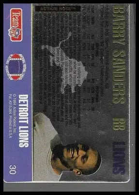 1990 Topps - 1000 Yard Club #3 Barry Sanders Mint - Football Card Single
